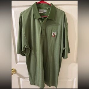 Men's Cutter & Buck Olive Green Polo Pinehurst No.2